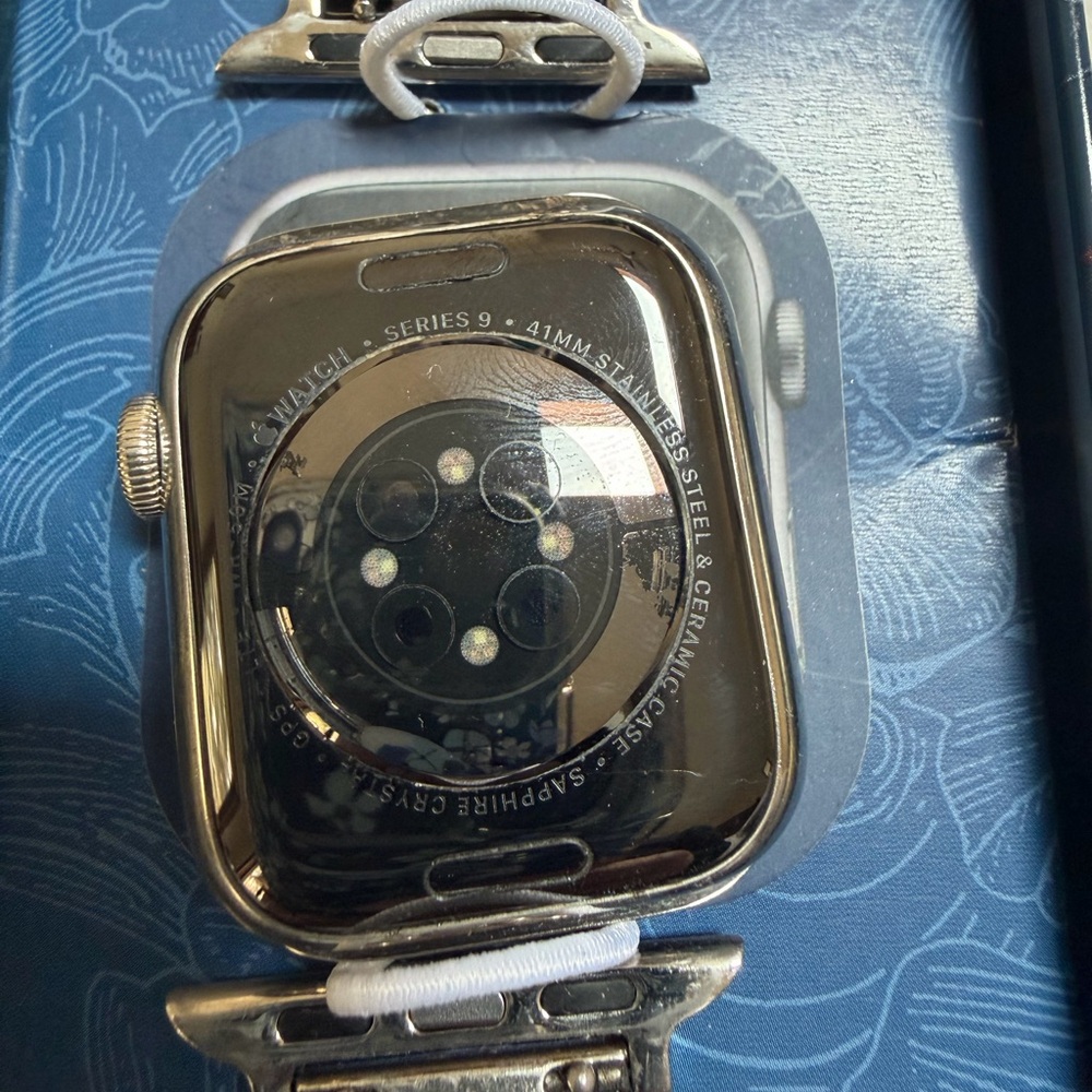 Apple Watch Series 9 Stainless Steel 41mm + 6 Bands(3 Brighton!)GPS and Cellular